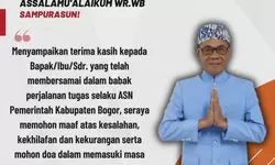 Deni Humaedi Resmi Purna Tugas dari ASN Pemkab Bogor, Mohon Doa dan Maaf