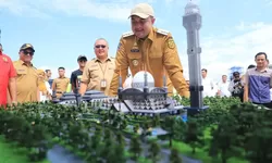 Bupati Bogor Rudy Susmanto Tinjau Langsung Pembangunan Masjid Raya Kabupaten Bogor, Simbol Lompatan Pembangunan Keumatan