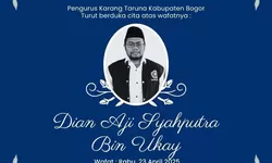 Ketua Karang Taruna Klapanunggal, Dian Aji Saputra, Tutup Usia