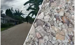 CV PANCHA ARGO SARANA Diduga Kerjakan Proyek Jalan dengan Kualitas Buruk, Warga Desa Wunlah Kecewa