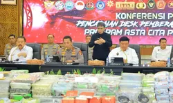 Polri Ungkap Barang Bukti Narkoba Nilainya Fantastis Hingga Rp2,88 Triliun