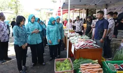 Gerakan Pangan Murah Disambut Antusias Warga, Camat dan TP PKK Sukamakur Berharap dilakukan Secara Rutin