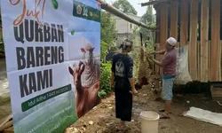 Lakukan Sinergi, Katar Desa Ciburayut Bersama Yayasan Ibnu Rusy Gelar Pemotongan Hewan Qurban