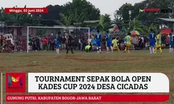 Tournamet Sepak Bola Kades Cup 2024 di Desa Cicadas Berlangsung Meriah