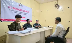 Panwaslu Kecamatan Klapanunggal Melakukan Tes Wawancara Kepada Calon PKD