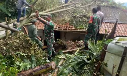 19 Rumah Rusak Akibat Hujan Deras Serta Angin Kencang di Sukamakmur Bogor