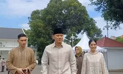 AHY Hadiri Acara Open House di Istana Kepresidenan Bersama Sang Istri
