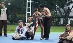 Lapas Cibinong Goes To School, Ngabuburit melalui Latihan Gabungan Pramuka SMA Kabupaten Bogor dengan SiPrala Cibinong