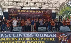 Lima Ormas Dikecamatan Gunung Putri Menggelar Deklarasi Aliansi Lintas Ormas