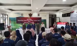 Apel Siaga Kesiapan Pemilu Tahun 2024 dan Deklarasi Damai Di Kecamatan Cariu