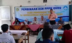 Pembinaan Tupoksi ASN di Ikuti Delapan Puluh ASN Guru PPK Tingkat Kecamatan Cariu