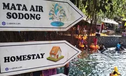 Wisata Mata Air Sodong Dijadikan Sumber Air Warga Ligarmukti.