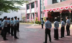 Persiapan DESK Evaluasi WBK, Rutan Depok kembali Pacu semangat dalam apel pagi.