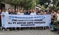 Kungker PWI Kabupaten Bogor, sambangi PT Antam.