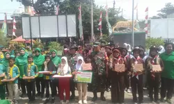 Sambut HUT RI 78 Tahun, Koramil 0621-05 Gunung Putri gelar perlombaan dengan jiwa patriotisme dilandasi semangat kebangsaan.