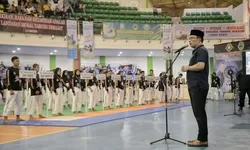 Ridwan Kamil membuka Kejuaraan Daerah Tarung Derajat piala Gubernur Jawa Barat tahun 2023.