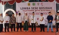 Sambut HUT RI ke-78 Tahun, Pemdes Ciangsana Gelar Lomba Seni Qasidah.