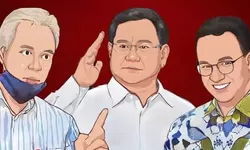 Hasil Survei Capres terupdet 2023, Prabowo, Ganjar dan Anies.