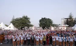 Lomba Gerak Jalan Sehat Meriahkan HUT ke-24 DWP Kabupaten Bogor.