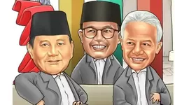 Survei elektabilitas capres yang dirilis LSI Denny JA, Prabowo unggul dari Ganjar, Sedangkan Anis tetap bertahan.