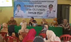 Angka Stunting Desa Cileungsi tahun 2023, terverifikasi NOL.