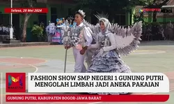 SMP Negeri 1 Gunungputri Gelar Acara P5, Fashion Show Kostum Daur Ulang Sampah