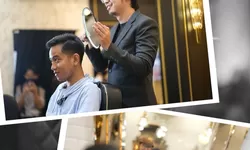 Santai Potong Rambut Sambil Maskeran, Ini Dia Gaya Gibran Saat Live TikTok Sapa Masyarakat