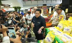 Jokowi Instruksikan Erick Pastikan Stok Beras Aman