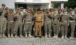 Pj Wali Kota Bekasi Pimpin Apel Kesiapan Trantibumas Jelang Pilkada Serentak 2024