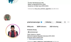 21,7 Juta Followers Instagram Ridwan Kamil Kalah dari Pramono Anung yang Cuma 386.000 Pengikut