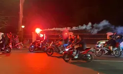 Konvoi Suporter Persib Bandung di Bogor