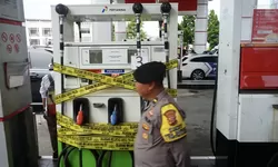 Penyegelan SPBU Pertamina di Sukaraja Bogor