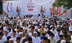 Salat Idulfitri 1446 Hijriyah di Lapangan Tegar Beriman