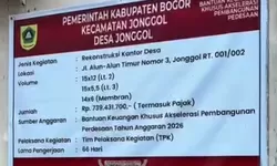 Kantor Desa Jonggol Direkonstruksi dengan Anggaran Rp739 Juta dari BKK Akselerasi 2026