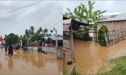 Tanggul Sungai Jebol, 9 Dusun di Moutong Terjang Banjir - Warga Swadaya Kerahkan Alat Berat