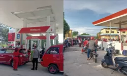 Antrean Mengular di SPBU Rangas, Polisi Pastikan Stok BBM Majene Melimpah