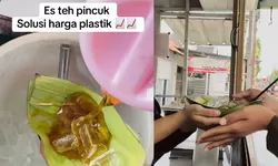 Lawan Harga Plastik yang Gila, Penjual Es Teh Ini Pilih Pakai Daun: Jenius atau Miris?