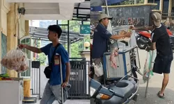 Kisah Haru Pria Disabilitas Berbagi Sembako, Satu Egrang untuk Kebaikan Sesama