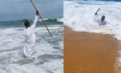 Nekat Tiru Mukjizat Membelah Laut Nabi Musa, Aksi Pendeta Ini Berakhir Panik Digulung Ombak Besar