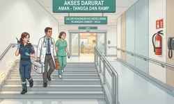 Aksesibilitas Gedung RSUD Anuntaloko, Tangga Darurat Kunci Evakuasi Medis