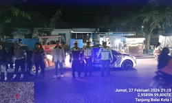 Sat Lantas Polres Tanjung Balai Gelar Blue Light Patrol Cegah Balap Liar dan Kejahatan Jalanan