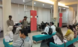 Jelang Idul Fitri, Sat Binmas Polres Tanjung Balai Sambangi Nasabah Bank BNI