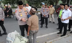 Kapolres Langkat Turun Langsung Patroli Dialogis dan Strong Point Sore, Pastikan Lalu Lintas Kondusif Jelang Berbuka