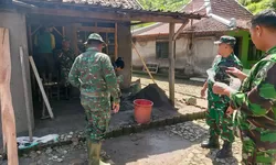 Gotong Royong Menjadi kunci Keberhasilan TMMD 127 Di Desa Kembang Wonogiri