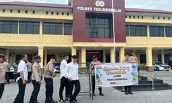 Personel Polres Tanjung Balai Gelar Gerakan Infaq Ramadhan Wujud Kepedulian