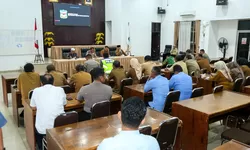 Wali Kota Pematangsiantar Diwakili Sekda Pimpin Rapat Takbir Keliling.