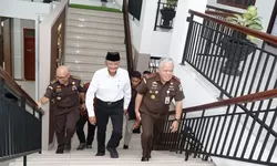 Harli Siregar Sampaikan Dukungan Pemulihan dan Rehabilitasi Sumut Pasca Bencana di Kunjungan Meteri PU RI di Kejati Sumut.