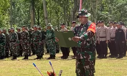 Dengan Lantang, Dansatgas Bacakan Laporan Singkat Pelaksanaan TMMD 127 Kodim 0728/Wonogiri