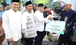 Safari Ramadan Pemprov Sumut di Sergai, Bupati Harap Dukungan Pembangunan Infrastruktur Berlanjut
