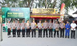 Kapolres Tanjung Balai Cek Kesiapan Pos Pengamanan Lebaran 2026 Pastikan Mudik Aman
